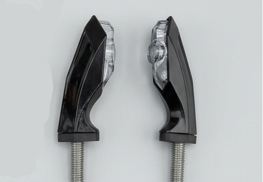 Coppia Frecce LED effetto luminoso, design compatto e aerodinamico per Moto e Scooster