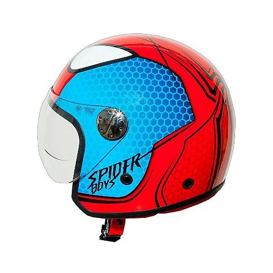 Casco Moto Jet Bambino One Junior Spiderman Boys