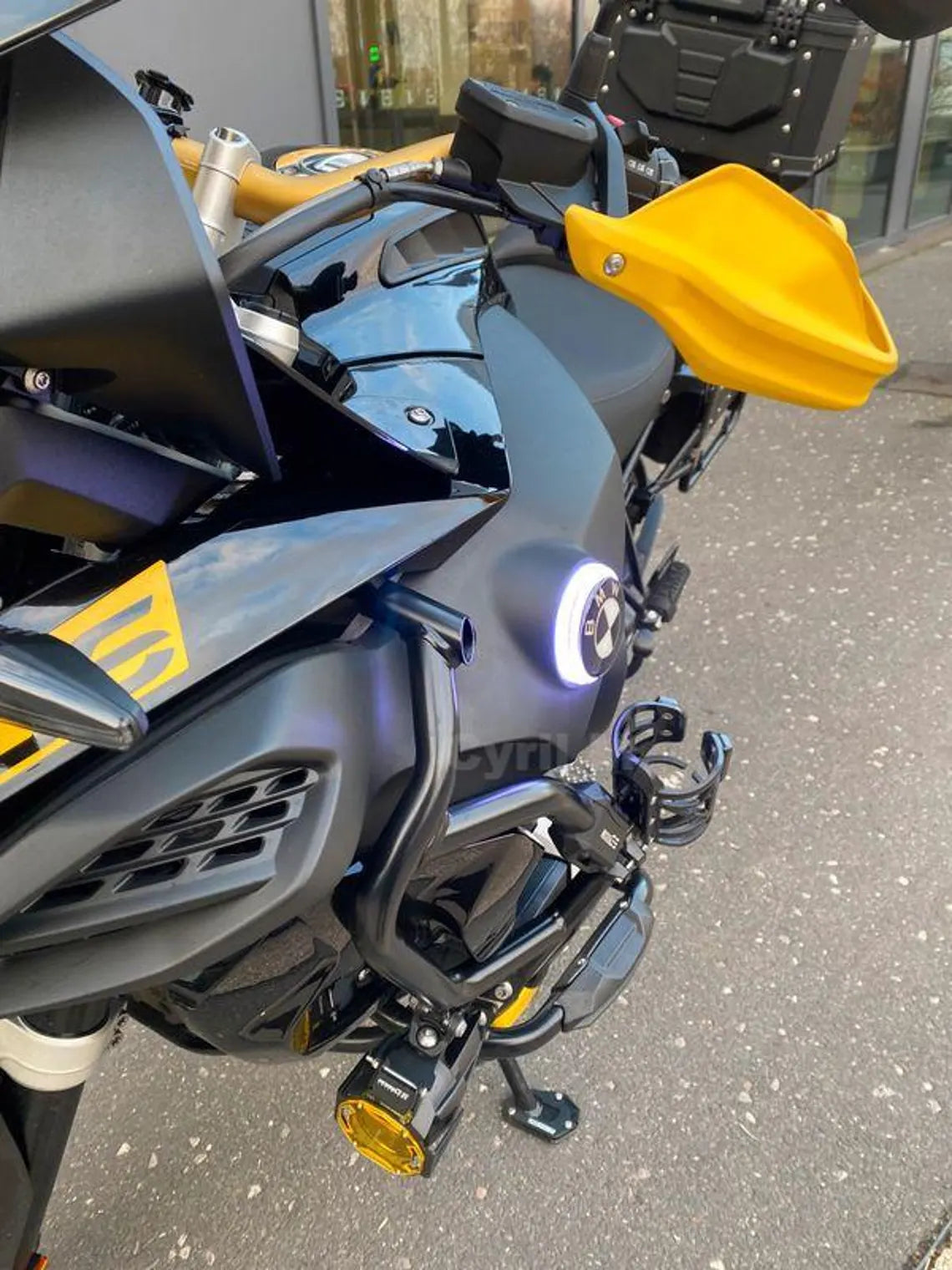 COPPIA LOGHI LOGO LUMINOSO A LED ADDIZIONALE RB-MAX BMW GS / GS ADD / RT / C / K (Ø70MM )
