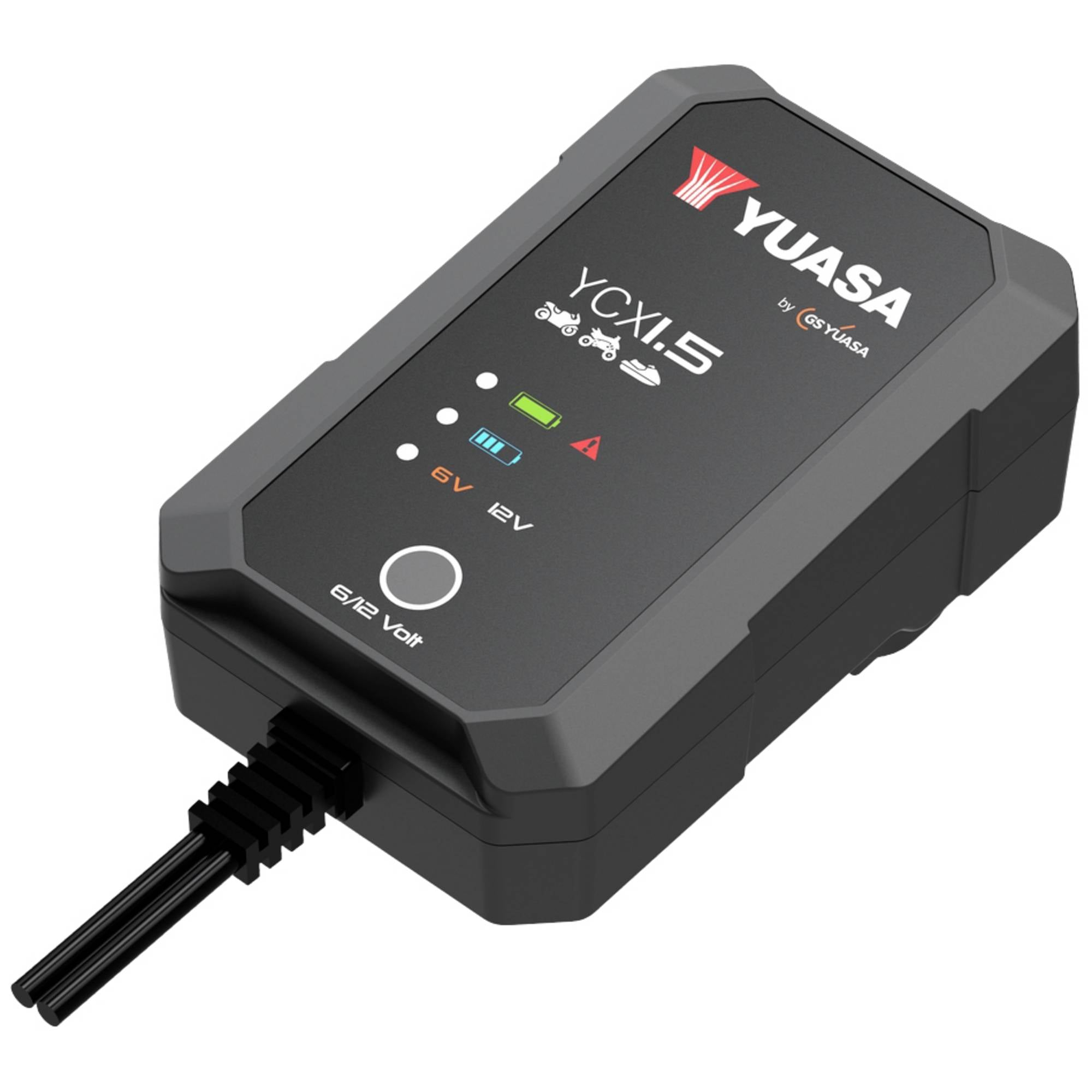 MANTENITORE DI CARICA BATTERIE YUASA YCX 1.5 6V/12V 1,5A CAPACITA 30 AH