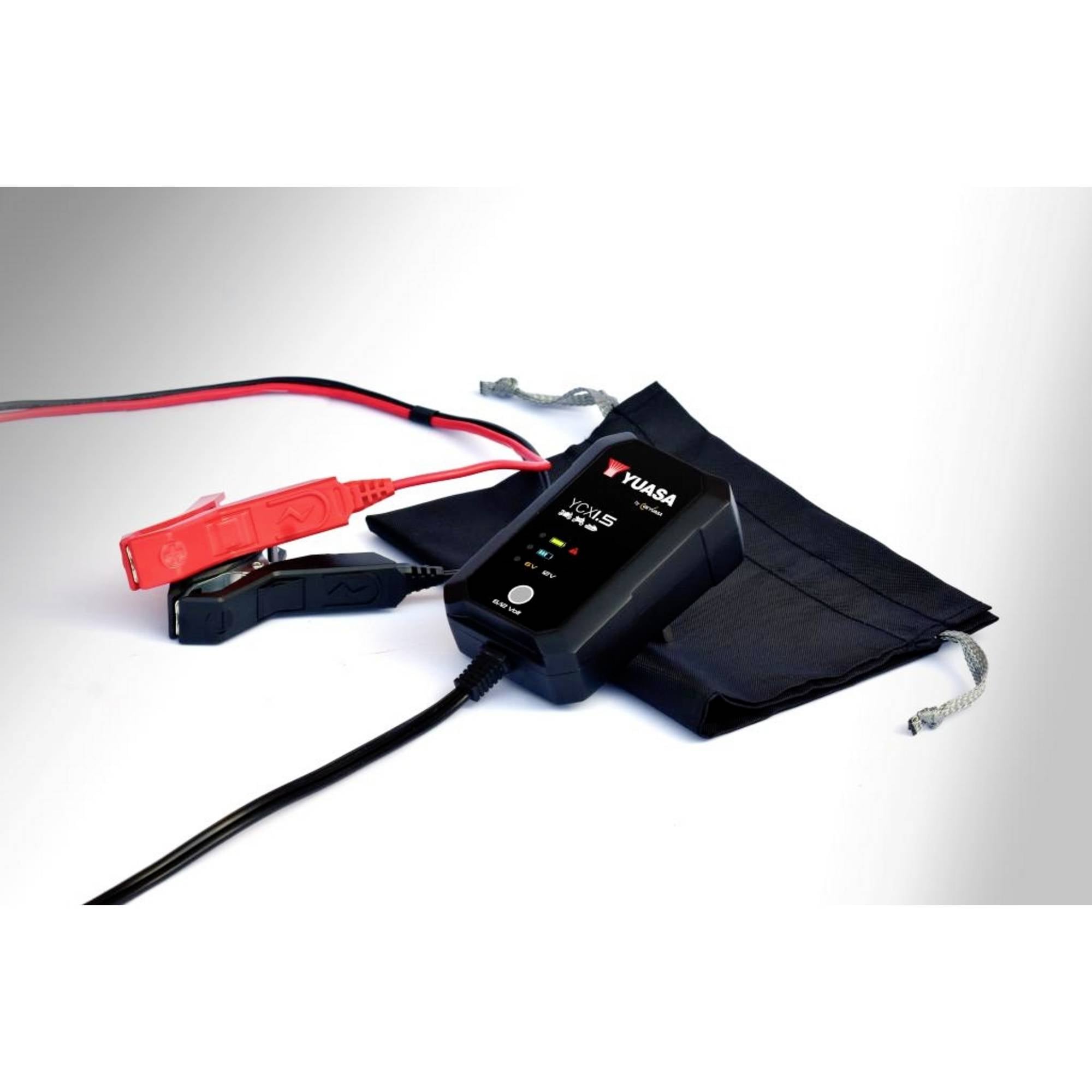 MANTENITORE DI CARICA BATTERIE YUASA YCX 1.5 6V/12V 1,5A CAPACITA 30 AH