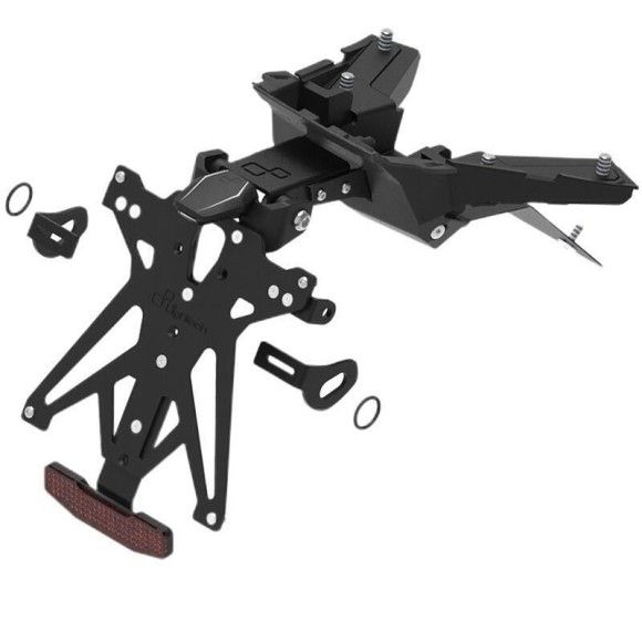 KIT Portatarga Lightech per Honda X-ADV 750 21-26 regolabile con Lucetarga LED + Catadiottro