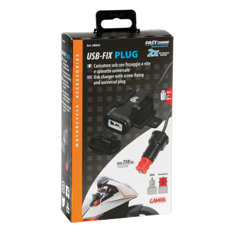 Opti Line USB opschroef waterdicht plug