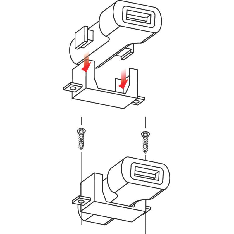 Opti Line USB opschroef waterdicht plug