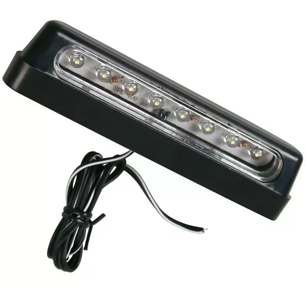 Luce targa a LED bianca per moto - lunghezza 110 mm - Lampa Italia