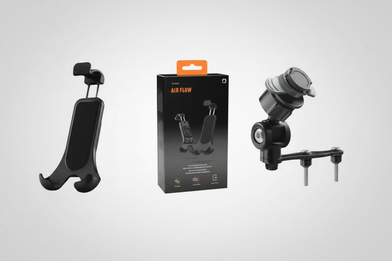Supporto Porta telefono Smartphone Moto Scooter con attacco per vaschetta olio freni / frizione Optiline 91596+90453 T-max