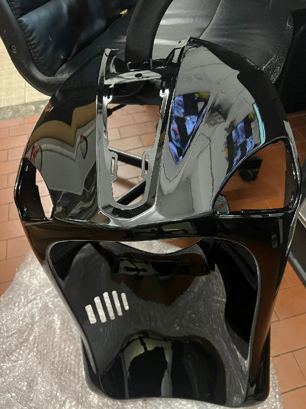 FRONT SHIELD FAIRING Piaggio Liberty RST 4T 150 2004/2019 GLOSSY BLACK PAINTS.|366297407513