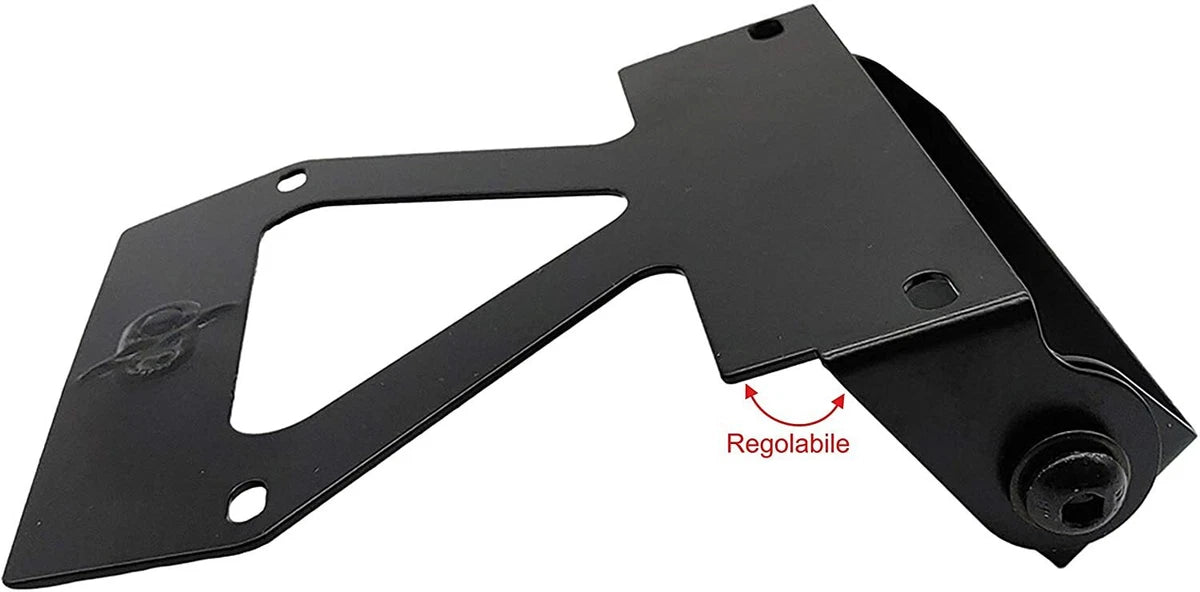 ADJUSTABLE LICENSE PLATE HOLDER SCOOTER AND MOTORCYCLE 50 + LED ARROWS + FOLDING MIRROR|366300411239