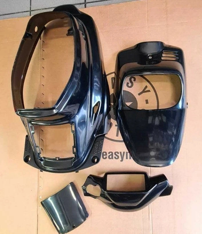 YAMAHA MBK BOOSTER SPIRIT BW'S 50 91>03 NEUTRAL BLACK PLASTIC FAIRING KIT|366297409861