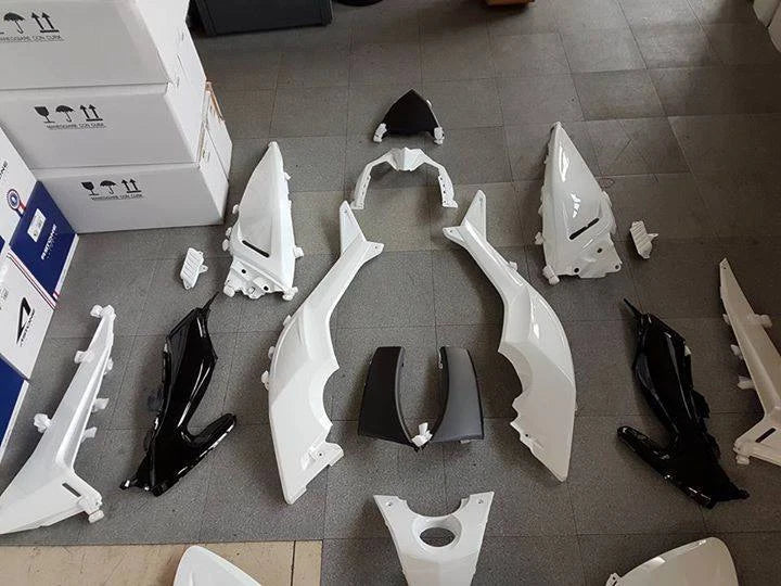 77380070 WHITE BLACK PAINTED FAIRING KIT Yamaha TMAX T-MAX 530 2015 2016 29pcs|366297411331