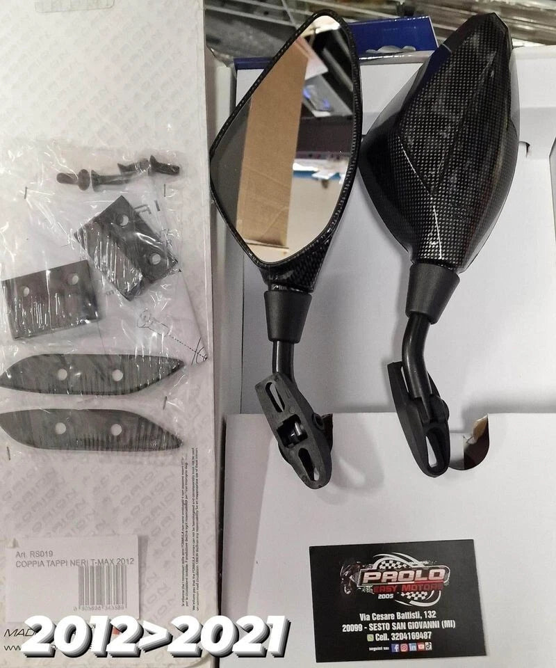 Specchi Specchietti Retrovisri Orion da carena Carbon Yamaha Tmax 530 2012-2016|366297407548