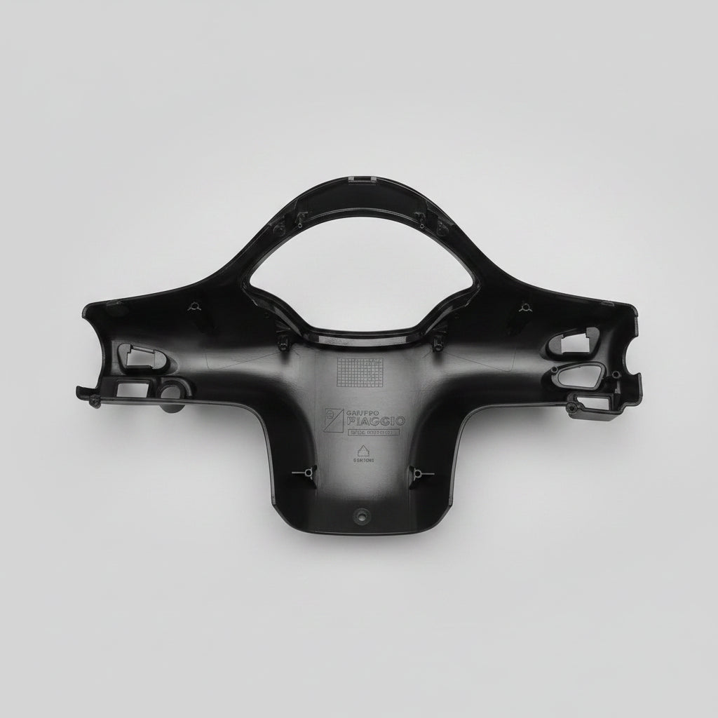 1B001007 Genuine Vespa GTS 300 2014-2016 Gloss Black Rear Handlebar Cover|389797753517
