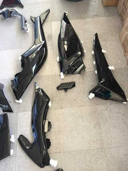 77380080 YAMAHA TMAX T-MAX 530 2015- 2016 GLOSSY BLACK PAINTED FAIRING KIT 29pcs|366297411324