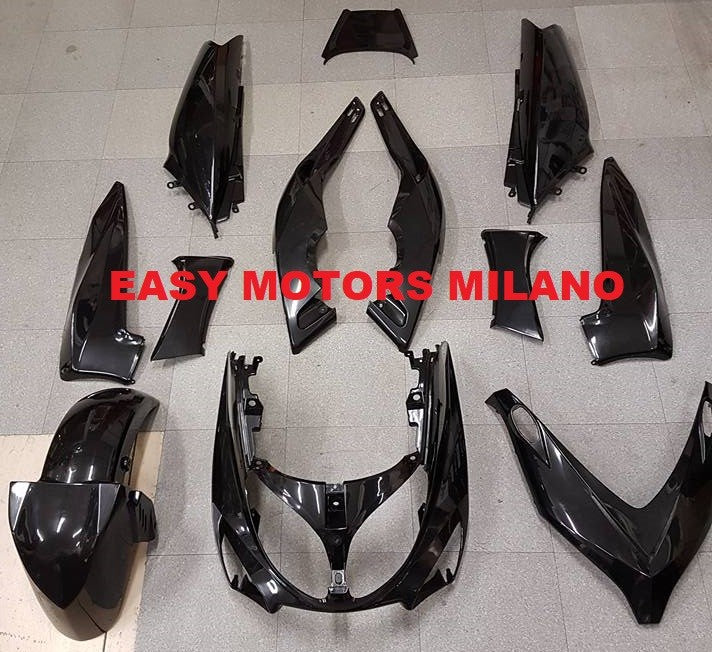 BLACK FAIRING KIT 12 pieces Yamaha TMAX T MAX 500 2001-2002-2003-2004-2005-2006-2007|277453336367