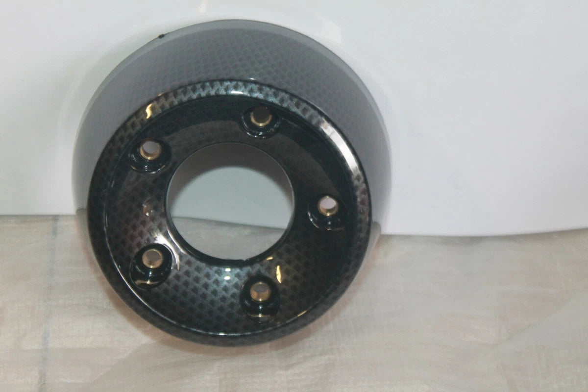 FONDELLO SCARICO MARMITTA YAMAHA T MAX TMAX 500 2008-2009-2010-2011 CARBON LOCK|274916298650