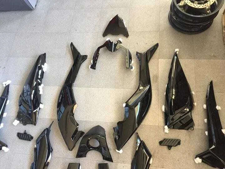 77380080 YAMAHA TMAX T-MAX 530 2015- 2016 GLOSSY BLACK PAINTED FAIRING KIT 29pcs|366297411324