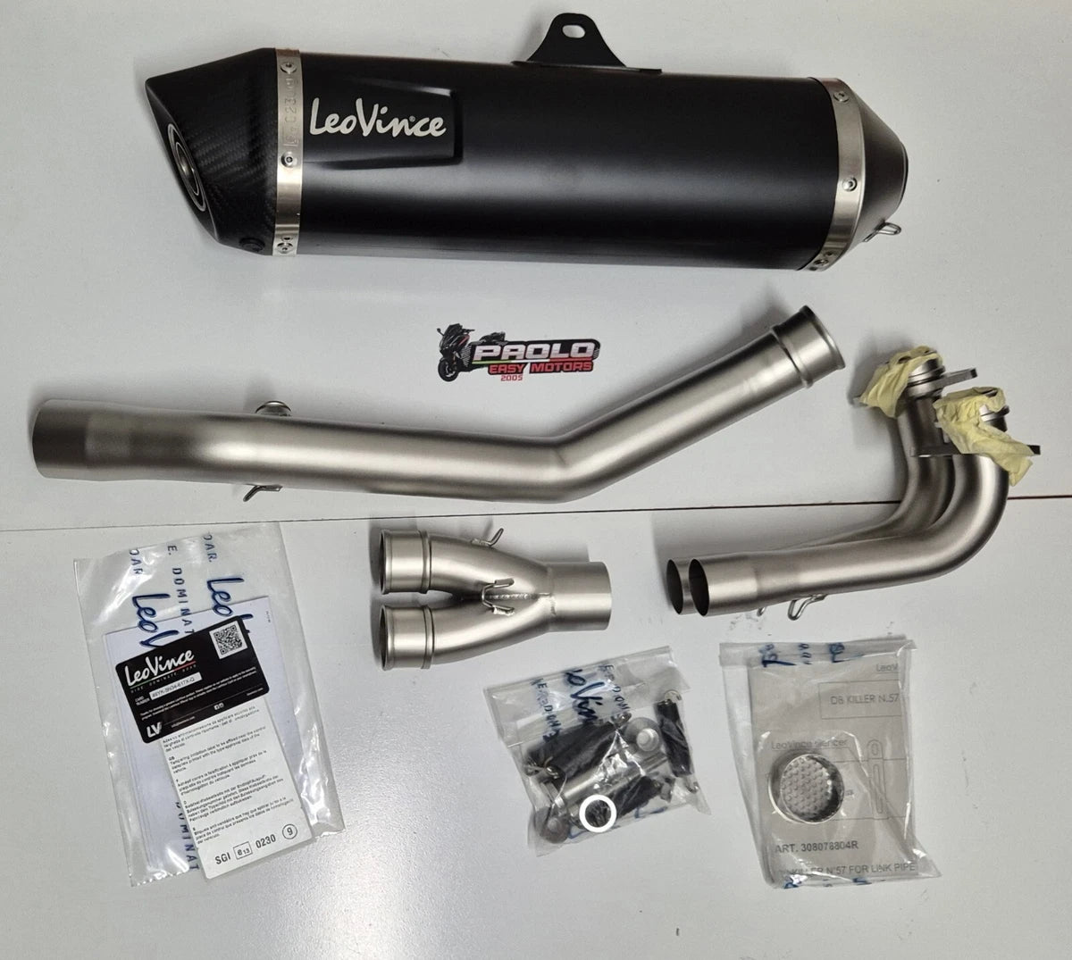 14000 LV Marmitta Scarico Completo Leovince Dark Yamaha Tmax T-max 530 2012-2016|294818998033