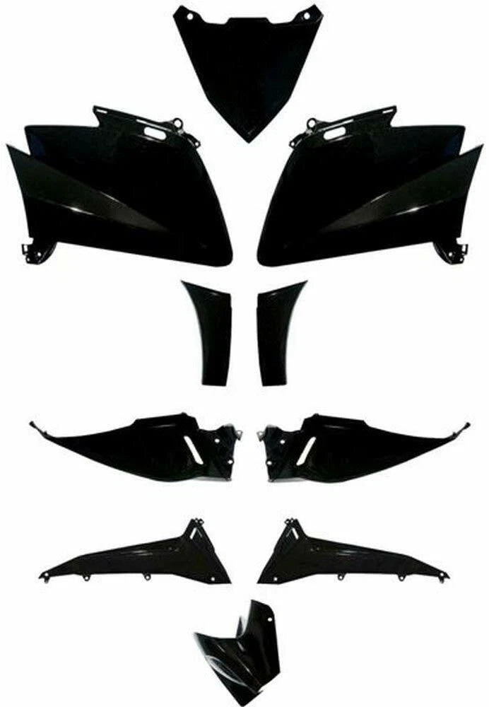77380040 PAINTED GLOSS BLACK FAIRING KIT Yamaha TMAX T-MAX 530 2012 2014 25pcs|406793368138
