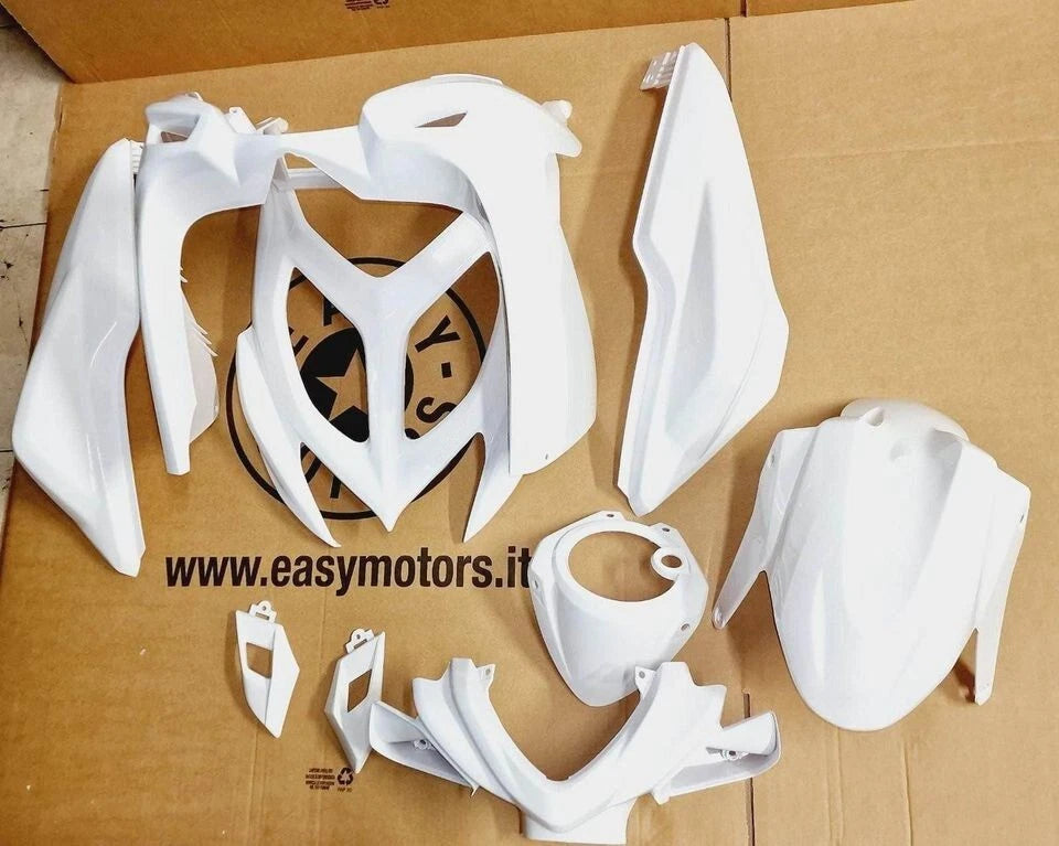 Yamaha Aerox MBK Nitro 50 Plastic Fairing Kit 2013 to Present WHITE|277827443721