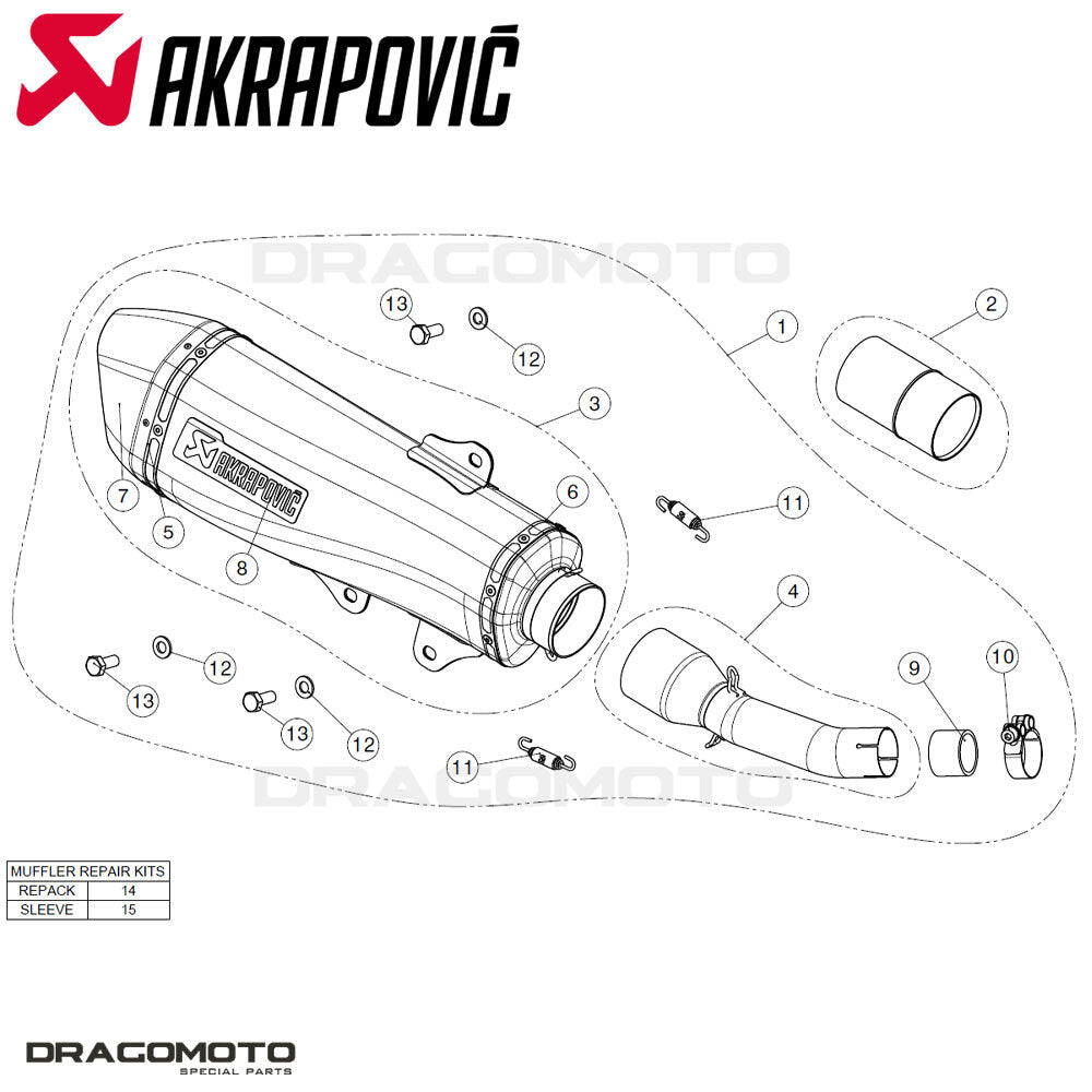 YAMAHA X-MAX 400 2018-2020 Exhaust AKRAPOVIC S-Y4SO18-HRAASS|125738158662