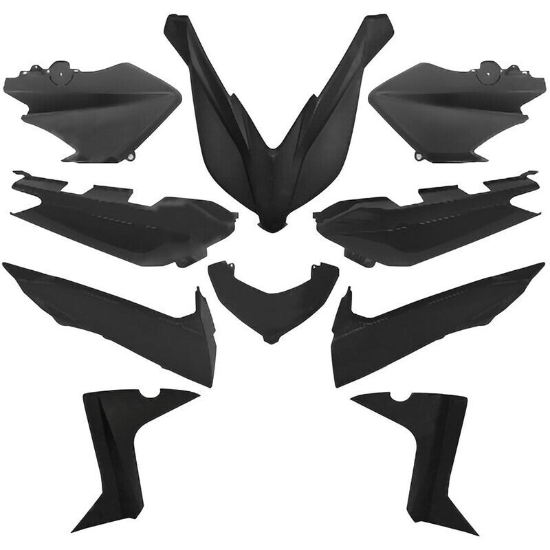YAMAHA XMAX X MAX 125 250 400 2014 2017 MATTE BLACK BODY FAIRING KIT|406793366209