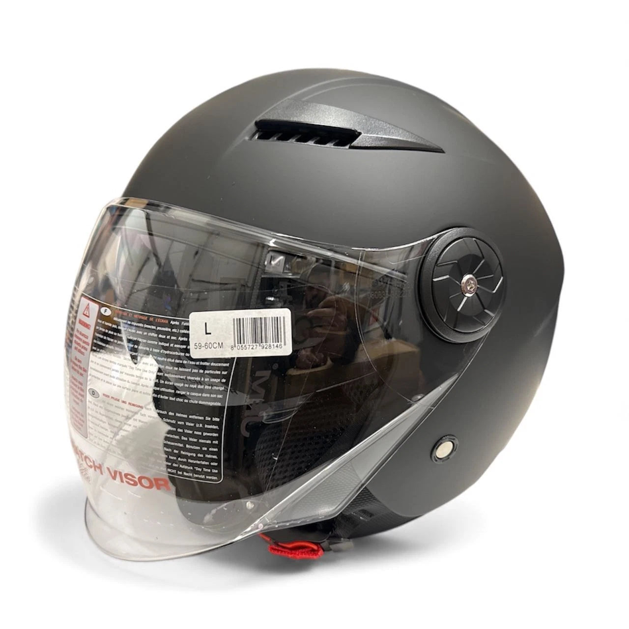 Casco Helmet Jet Moto Scooter Omologato ECE 22 06 Parasole Doppia Visiera urbano