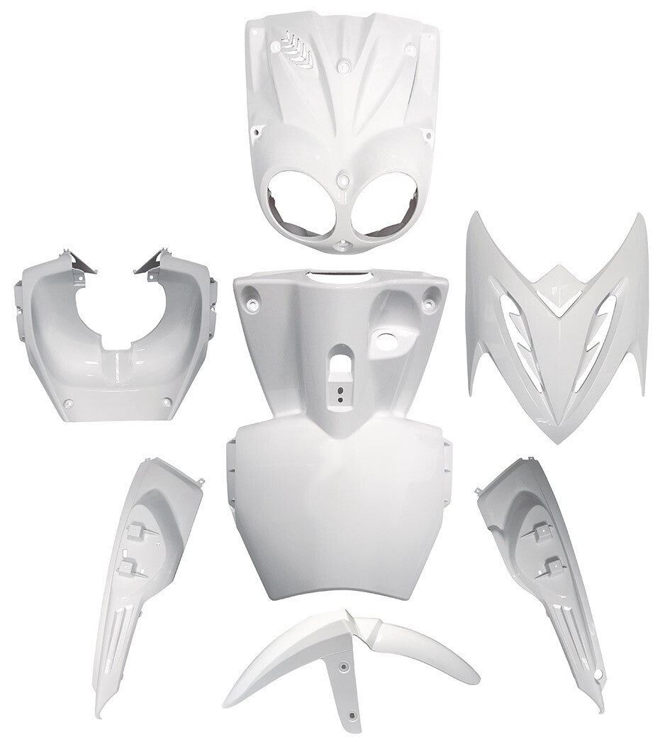 White Slider Fairing Kit 7pc MBK Stunt 50 2000 > 2002|277827442328