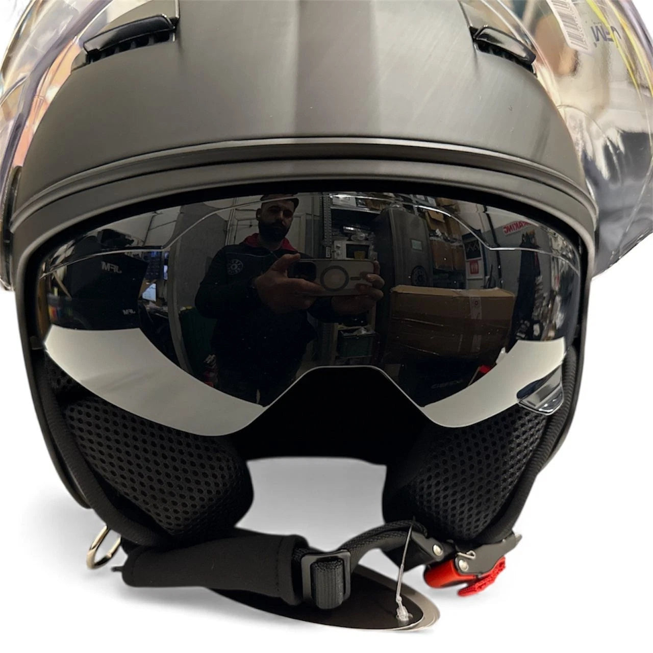 Casco Helmet Jet Moto Scooter Omologato ECE 22 06 Parasole Doppia Visiera urbano