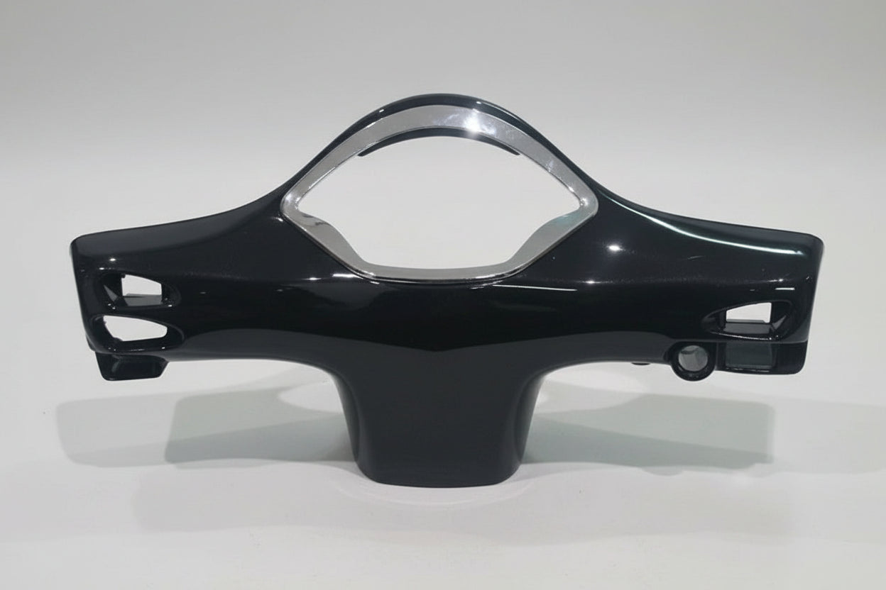 1B001007 Genuine Vespa GTS 300 2014-2016 Gloss Black Rear Handlebar Cover|389797753517