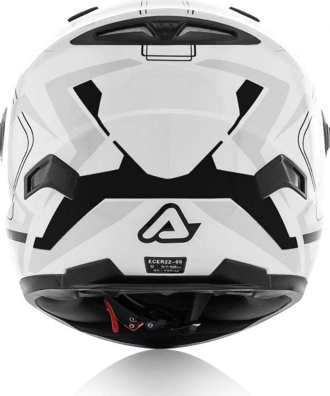 CASCO INTEGRALE ACERBIS MONO VISIERA FS-807 BIANCO/NERO