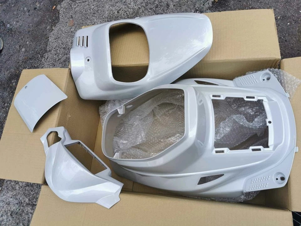 MBK BOOSTER SPIRIT X YAMAHA BW'S BWS 50 1990>2003 PEARL WHITE FAIRING KIT|366297408317