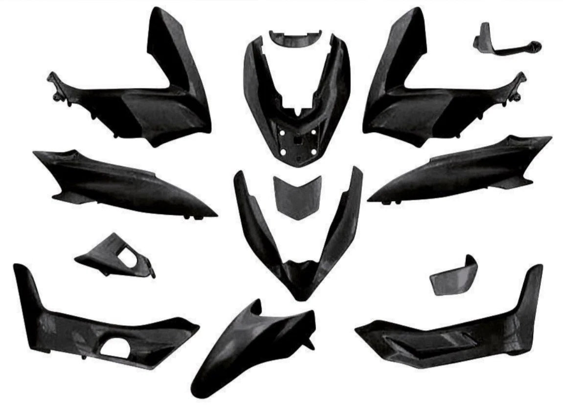 363255 Plastic Fairing Kit 15pcs Black Honda PCX 125 IE EU4 125 4T-2V 2018-2020|406793368520