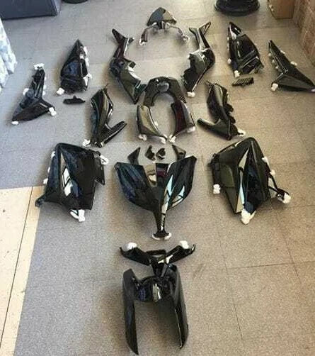 77380040 PAINTED GLOSS BLACK FAIRING KIT Yamaha TMAX T-MAX 530 2012 2014 25pcs|406793368138