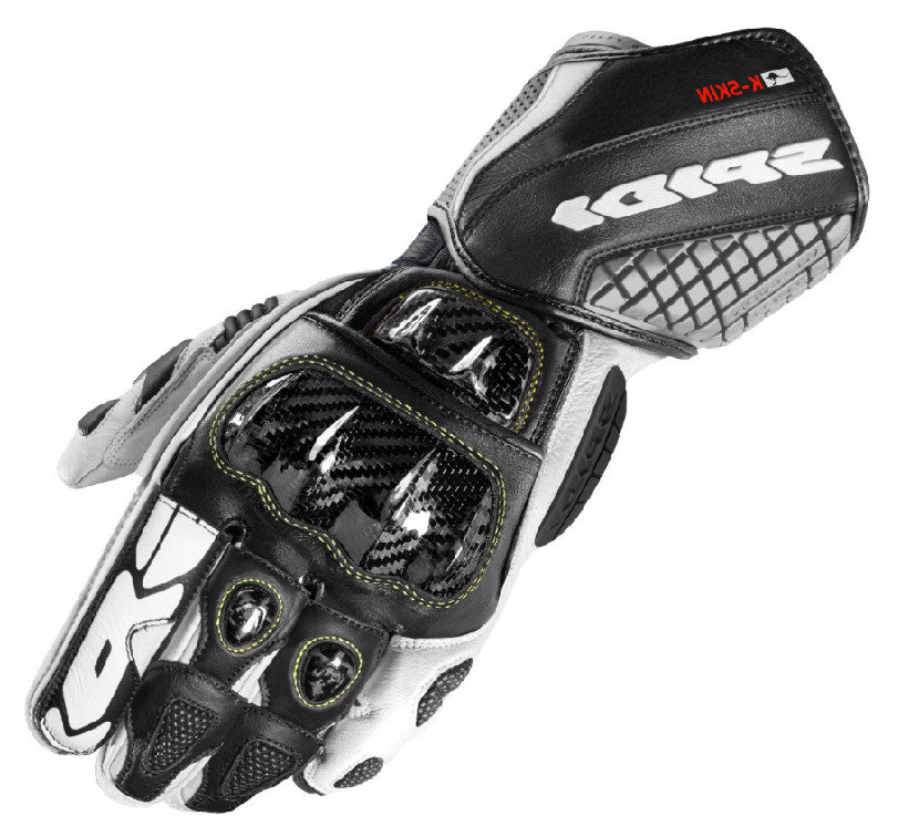 GUANTI DA MOTO SPIDI CARBO KAMGAROO A216 NERO/BIANCO