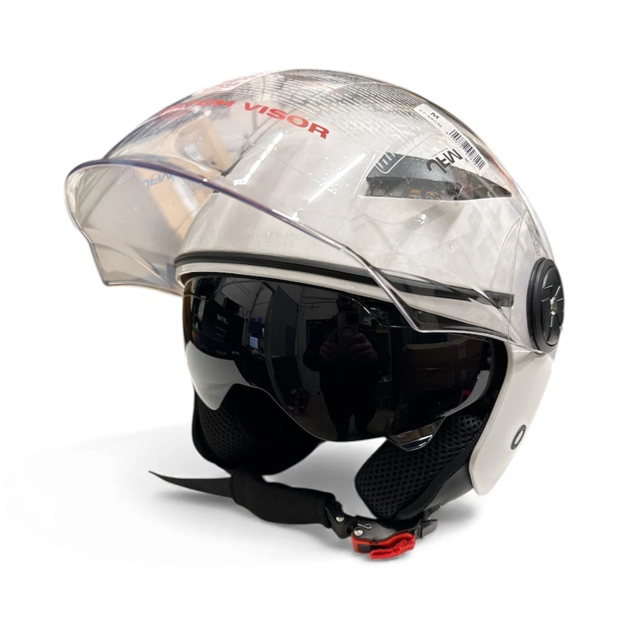 Casco Helmet Jet Moto Scooter Omologato ECE 22 06 Parasole Doppia Visiera urbano