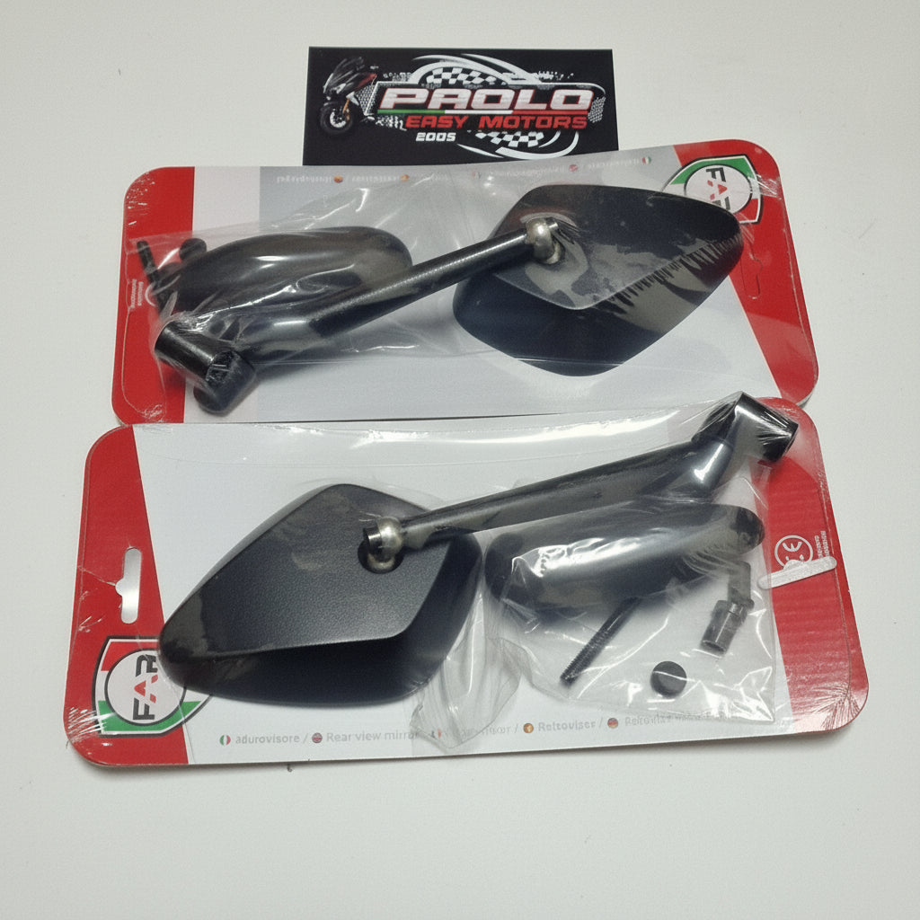 PAIR OF BLACK ALUMINUM REARVIEW MIRRORS Yamaha T-MAX TMAX 500 2008-2011|287119570764