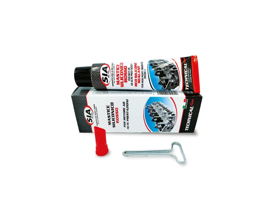 RED SILICONE PUTTY SIA 1024 HIGH TEMPERATURE TUBE 75 ML 8014525102417|297888272284