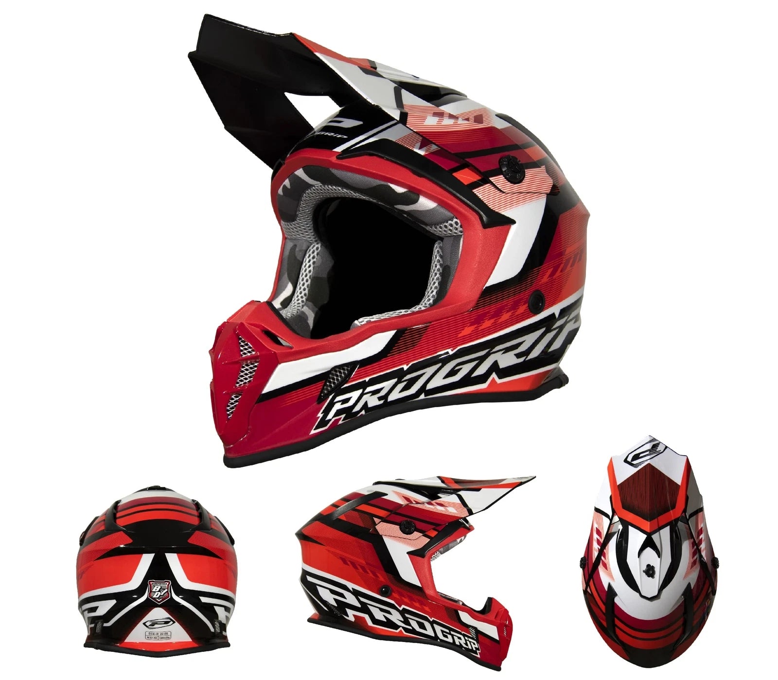 Casco 3180-130 Abs Rosso/Bianco
