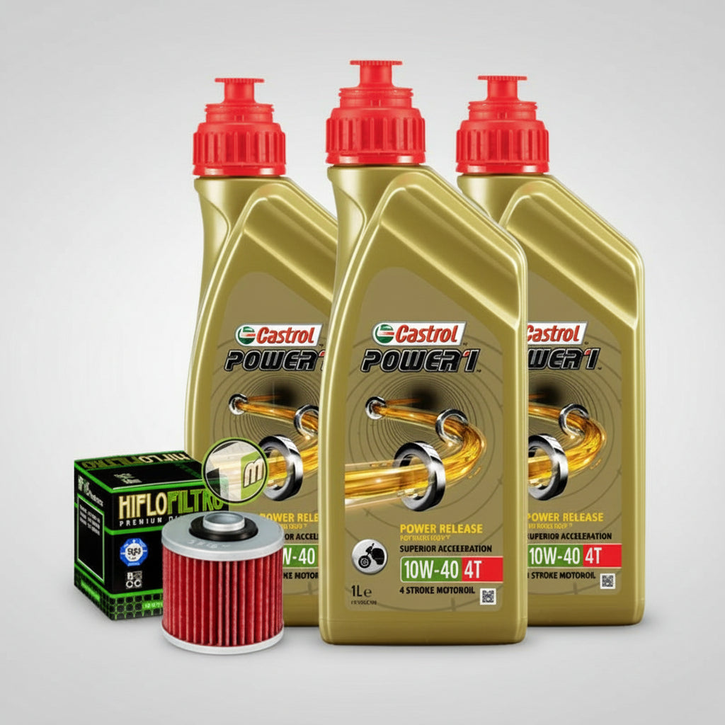 Cutting Yamaha XT 600 1983-1989 / Castrol 10W40 Oil Kit + XT600 Filter|325537849625