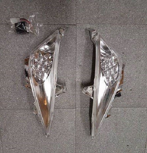 COPPIA FRECCE ANTERIORE LED TRASPARENTE X T-MAX TMAX 500 CC 2008 2009 2010 2011 - Foto 2 di 2