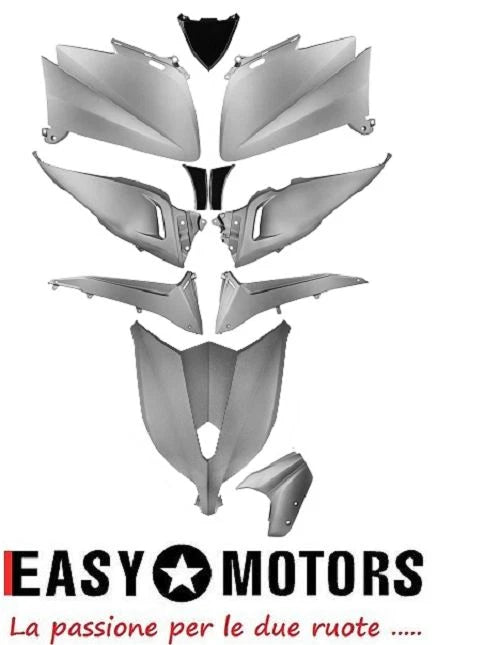 YAMAHA TMAX T-MAX 530 2012 2014 SATIN ANTHRACITE PLASTIC SHELL FAIRINGS KIT|366297408297