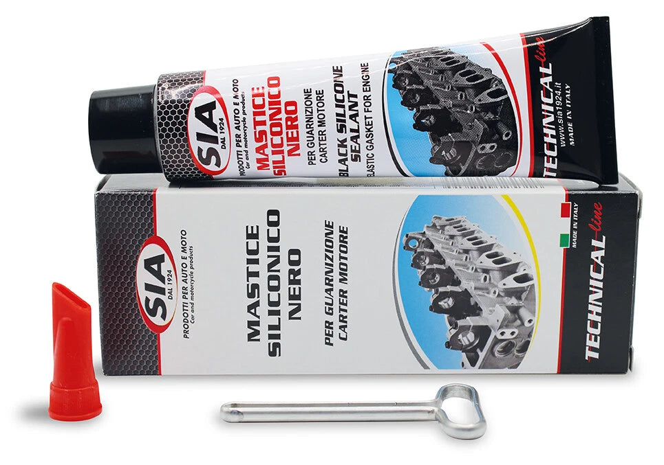 BLACK HIGH TEMPERATURE SILICONE PUTTY FOR BOTH ENGINE GASKETS 75 ml|235247572973