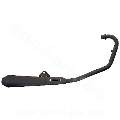 MARMITTA SCARICO COMPLETO APERTO PER E NERO OPACO CAFE RACER AM60 125 2017 > - Foto 1 di 1