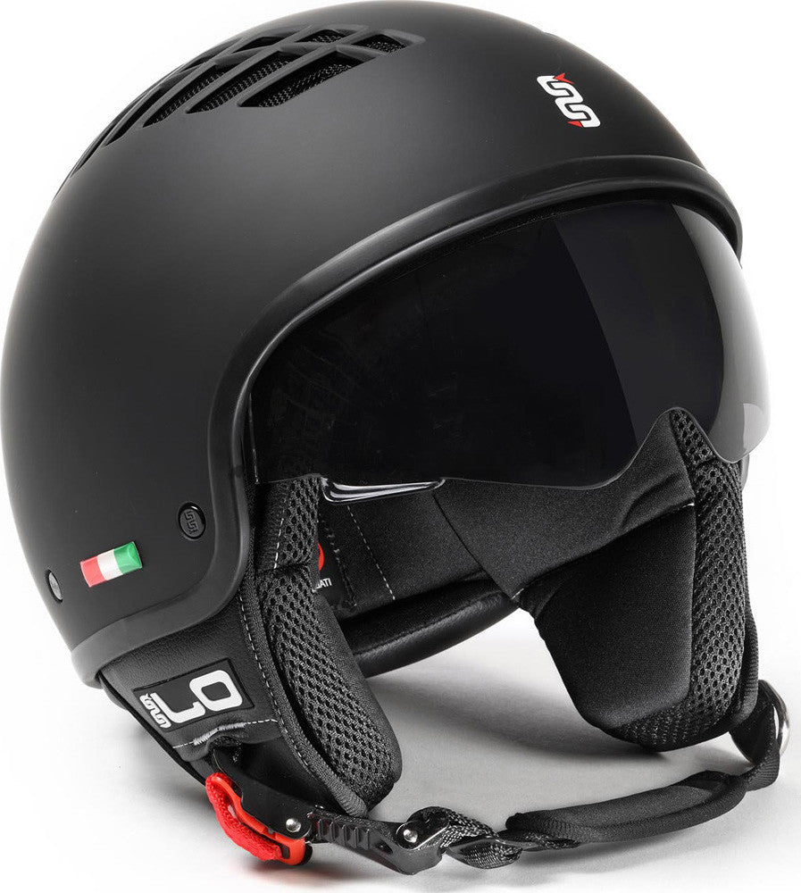 CASCO OJ JET DEMI JET VENTO NERO OPACO/MATT BLACK PER MOTO E SCOOTER
