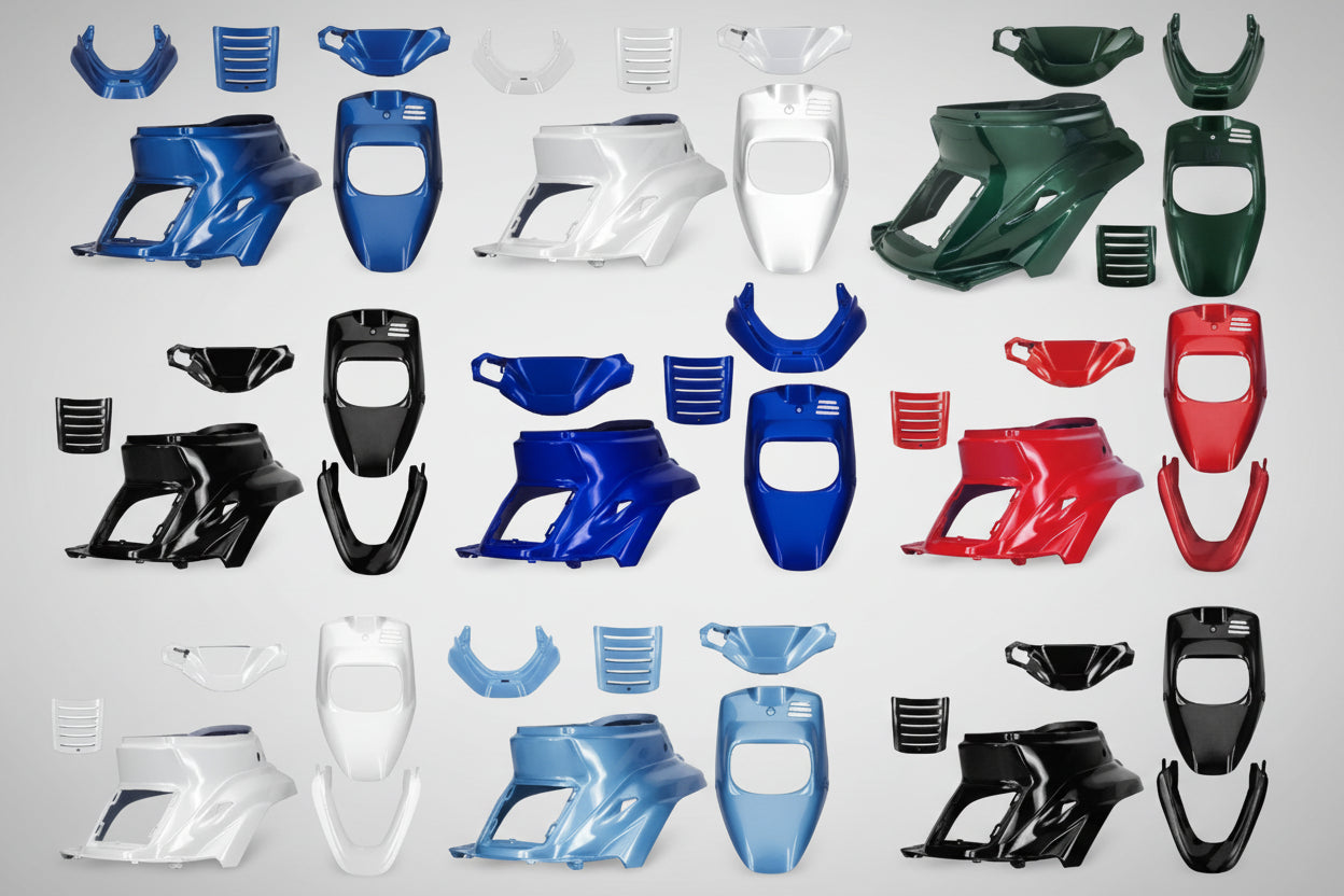 5PCS PLASTIC FAIRING KIT VARIOUS COLORS YAMAHA BW'S MBK BOOSTER SPIRIT 50 1990>2003|366297408245