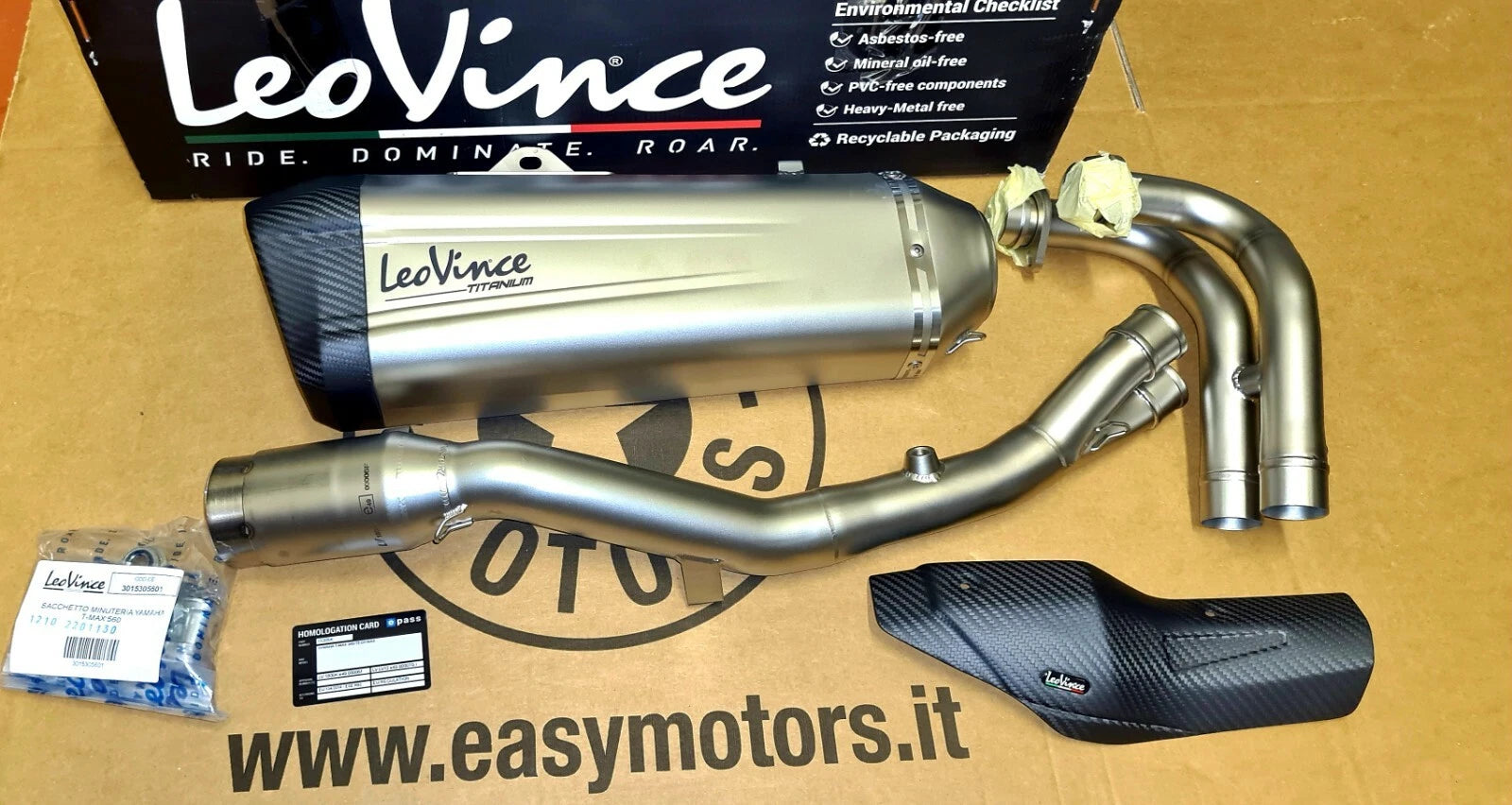 LEOVINCE YAMAHA TMAX 560 TECH MAX TITANIU CARBON 2020-2024 HOMOLOGATED TANK|277552777775
