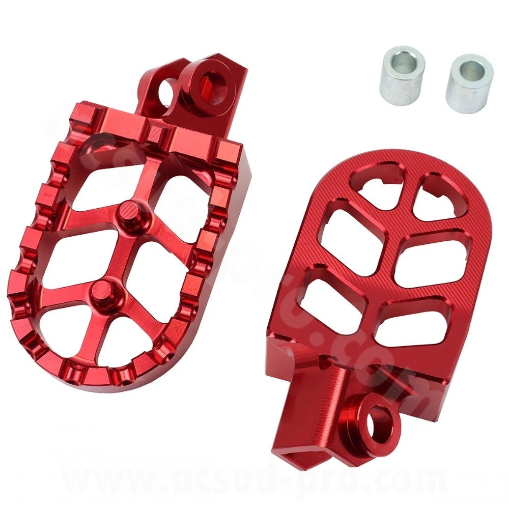 FOOTREST FOOTREST MOTORCYCLE CNC DEFICIENCIES ALUMINUM RED RIEJU MRT 50 PIN AXLE Ø8m|366412580188