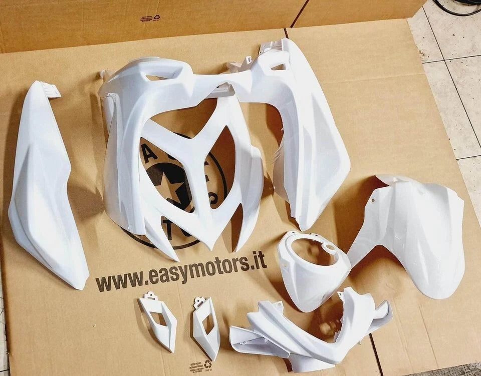 Yamaha Aerox MBK Nitro 50 Plastic Fairing Kit 2013 to Present WHITE|277827443721