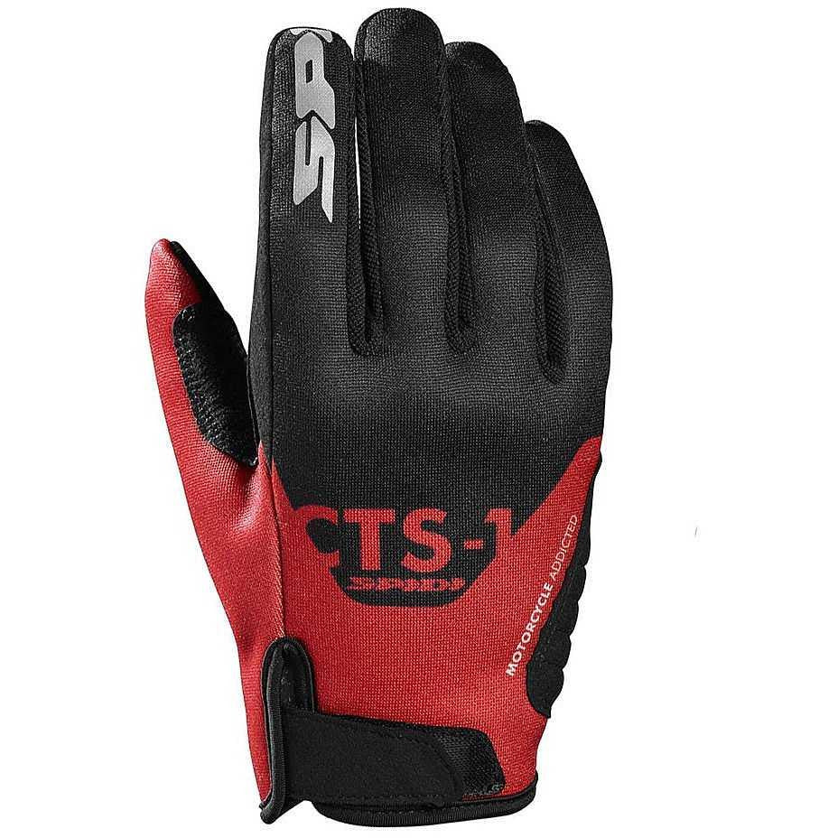 GUANTI ESTIVI SPIDI CTS-1 - B105 NERO/ROSSO