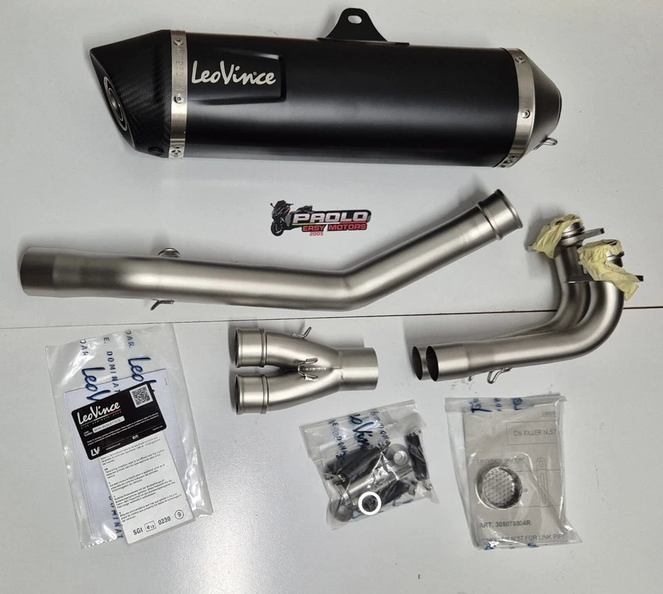 Marmitta Leovince Nero (Full System) T-Max 500 (2001-2007) YAMAHA 14013 LEO (addattabile)